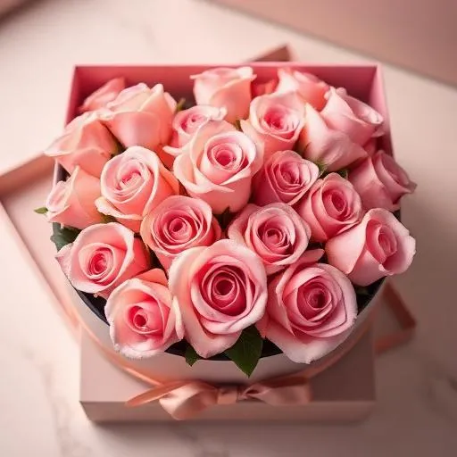 Preserved Rose Box: pink roses arranged in a keepsake gift box, ready for delivery across Hong Kong